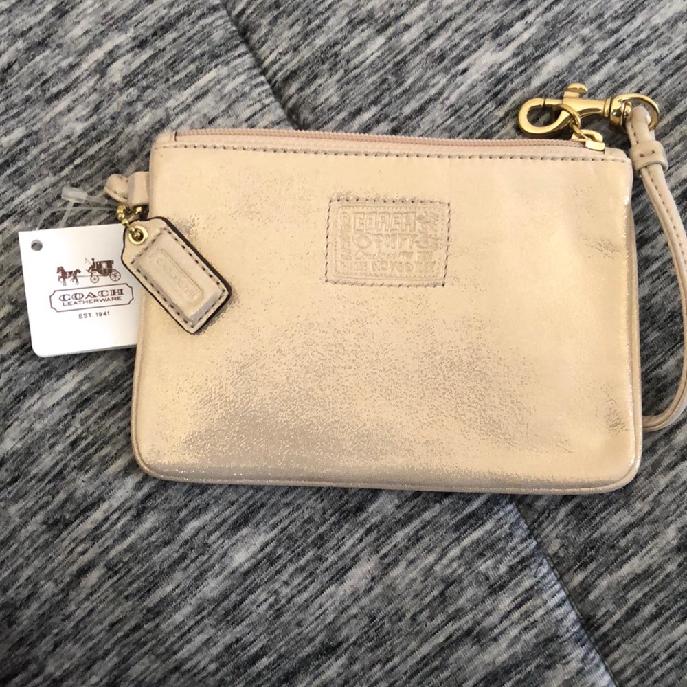 Gold wrist wallet